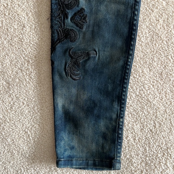 Robin Jeans Gothic Embroidered Skinny Jeans Size 32 - Picture 2 of 14